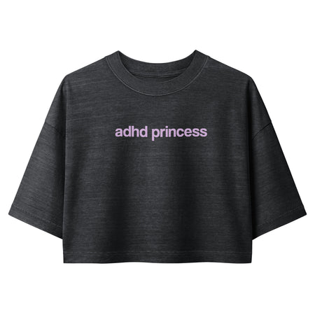 ADHD Princess Cropped Tee, image 2 of 2